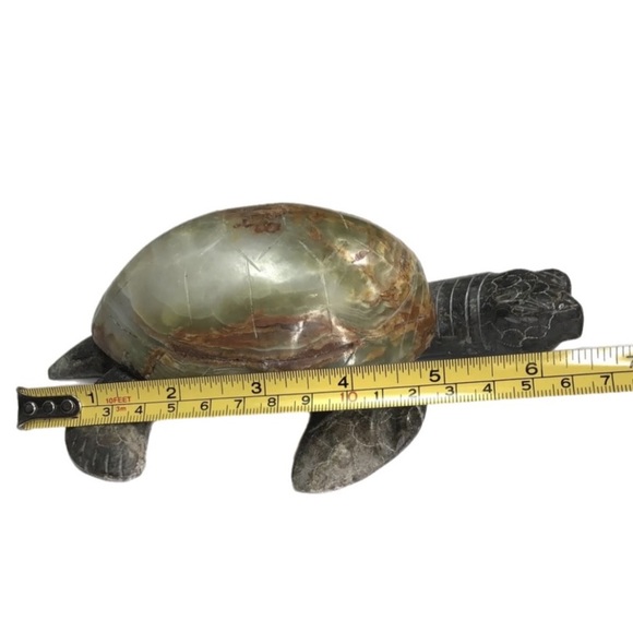 Hand Carved Agate Tortoise - Picture 7 of 8